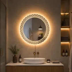 Espejos con cambio de luz