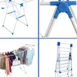 Tendedera Portátil, práctica y resistente, perfecta para espacios pequeños o para tender dentro de la casa 🏡  *1.29cm de largo , 93 cm de altura y 54 cm de profundidad* 🤑 Precio:40 USD 🚚 Servicio de mensajería por costo adicional  Disponibilidad Alta ⚪