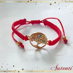 Arbol de la vida dorado con ojitos 
