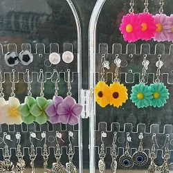 Aretes de flores 