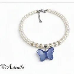 Collares de perlas y dijes de acrílico