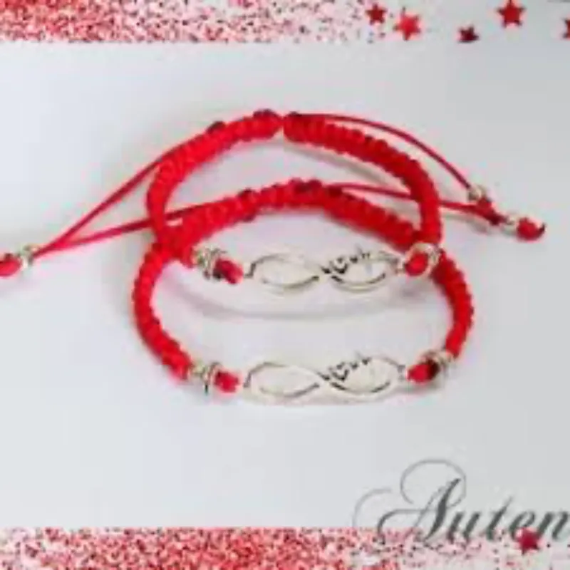 Infinito con corazón rojo 