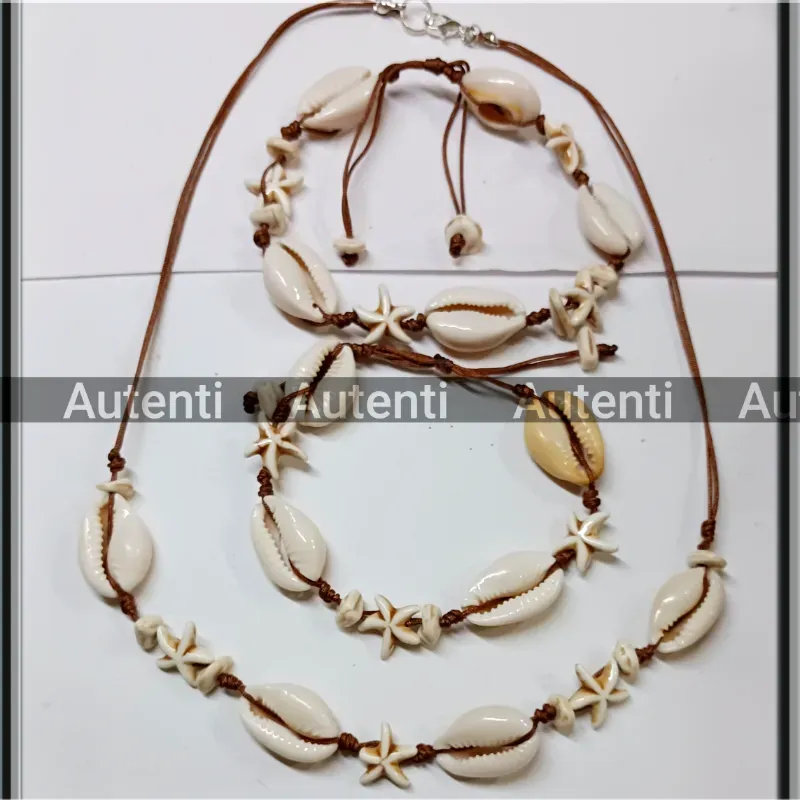 Juego de collar , pulso y tobilera 