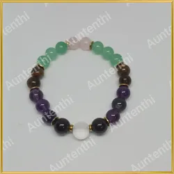 Personalización numerológica de pulseras 8mm con un resumen de su carta numerológica