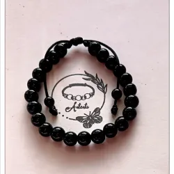 Pulsera de onix negro 
