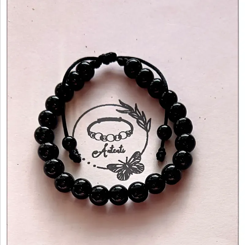 Pulsera de onix negro 