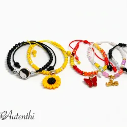 Pulseras de swarosky 4 mm con dijes