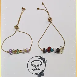 Pulsis de acero con chics de piedras 