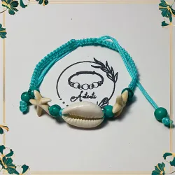 Pulso de caracol celeste tejido 