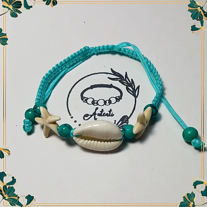 Pulso de caracol celeste tejido 