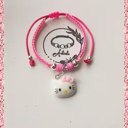 Pulso tejido de Hello Kitty