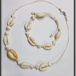 Pulso y collar de caracol 