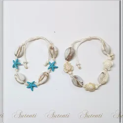 Pulsos de caracol con estrellas y tortugas 