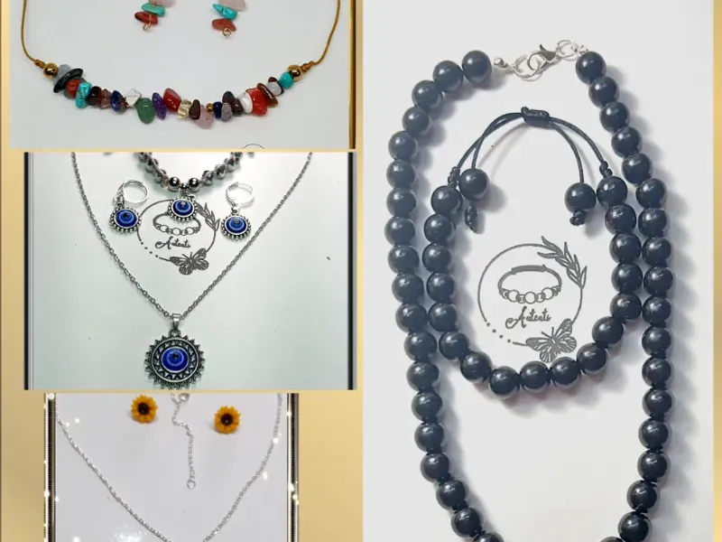 Juegos de pulsos ,collar y aretes 