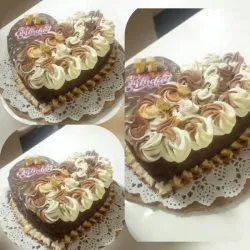 Kake en forma corazon