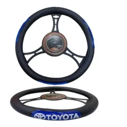 FORRO TIMÓN  GRIS-NEGRO TOYOTA
