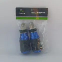 Posa pie azul p/moto