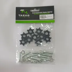 tornillo negro portaplaca p/moto