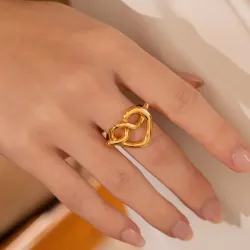 Anillo Corazón Lazo Bold