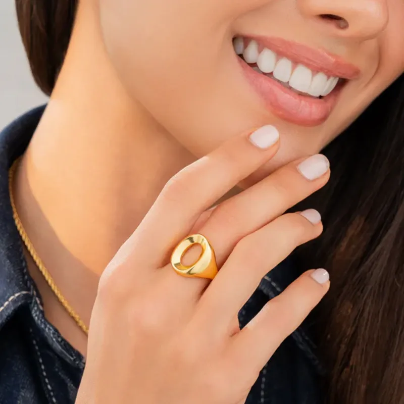 Anillo Ovalo Oro