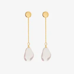 Arete 2 En 1 Perla Amorfa