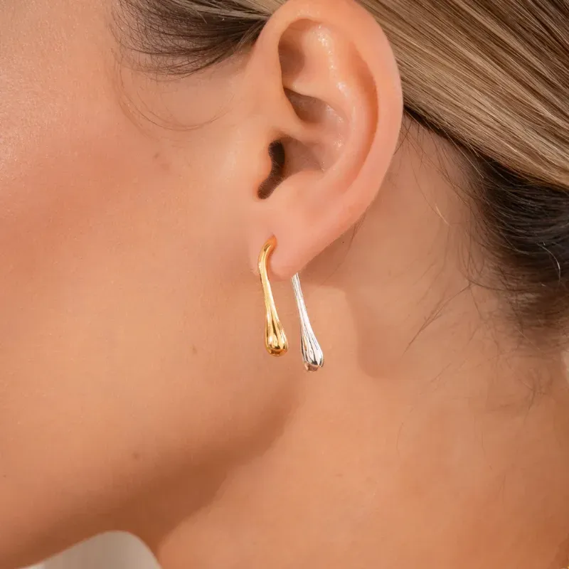 Aretes 2 En 1 Gota