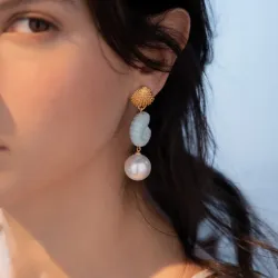 Aretes Caracol Perla