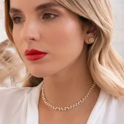 Choker Tejido Perlitas