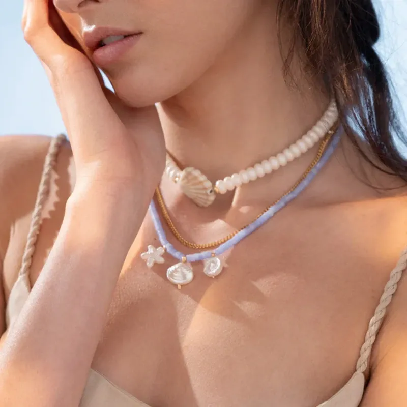 Collar Concha + Aretes