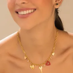 Collar Multicharms + Aretes