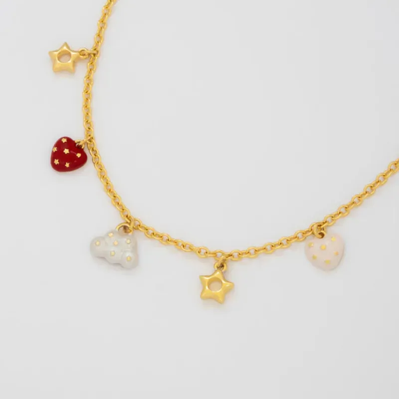 Collar Multicharms Nube