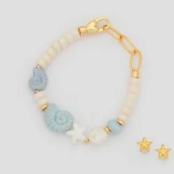 Pulsera Caracol + Aretes