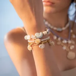 Pulsera Caracol + Aretes