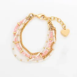 Pulsera Corazón + Aretes