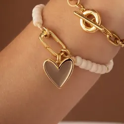 Pulsera dije corazón 