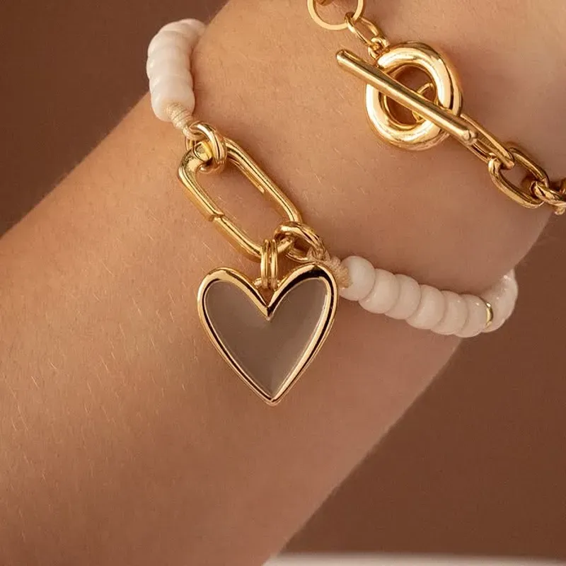 Pulsera dije corazón 