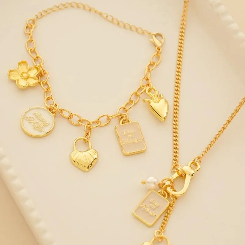 Pulsera dijes Mamá eres mi refugio