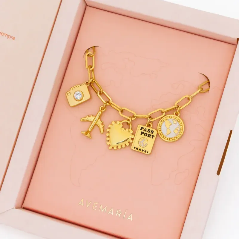 Pulsera Multicharms Alma Viajera + Caja especial