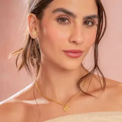 Set Collar + Aretes Trebol 