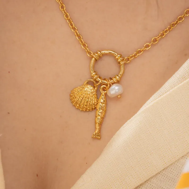 Set Collar + Aretes 