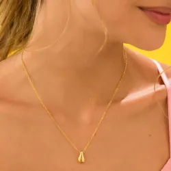 Set collar gota mini con aretes