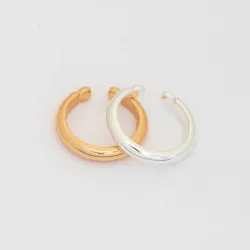 Set Earcuff x2 oro y plata