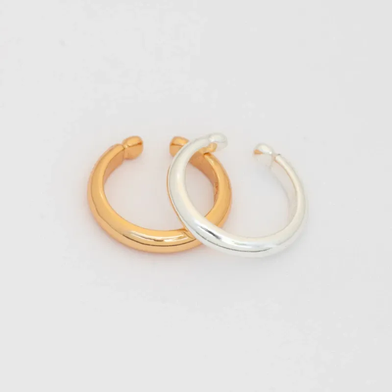 Set Earcuff x2 oro y plata