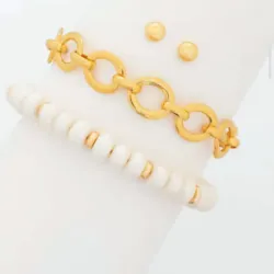 Set pulseras nacar + aretes