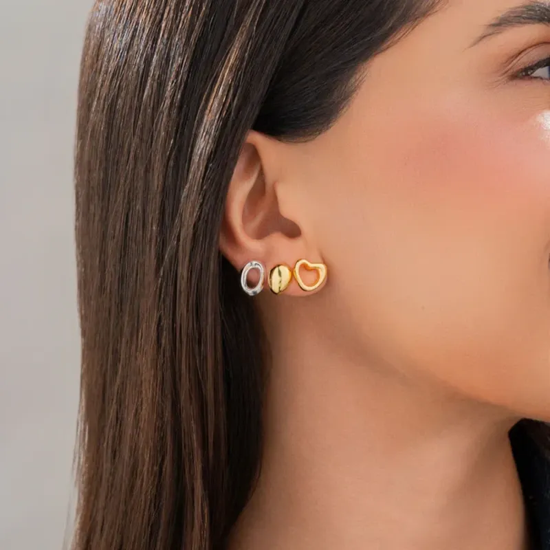 Set x 3 Aretes Ovalos y Corazon