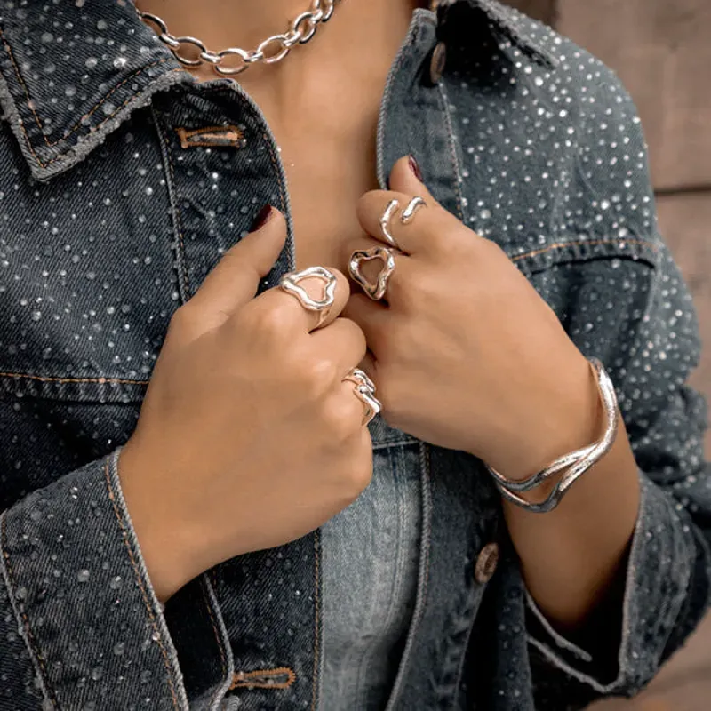 SetX2 anillos silueta amorfa