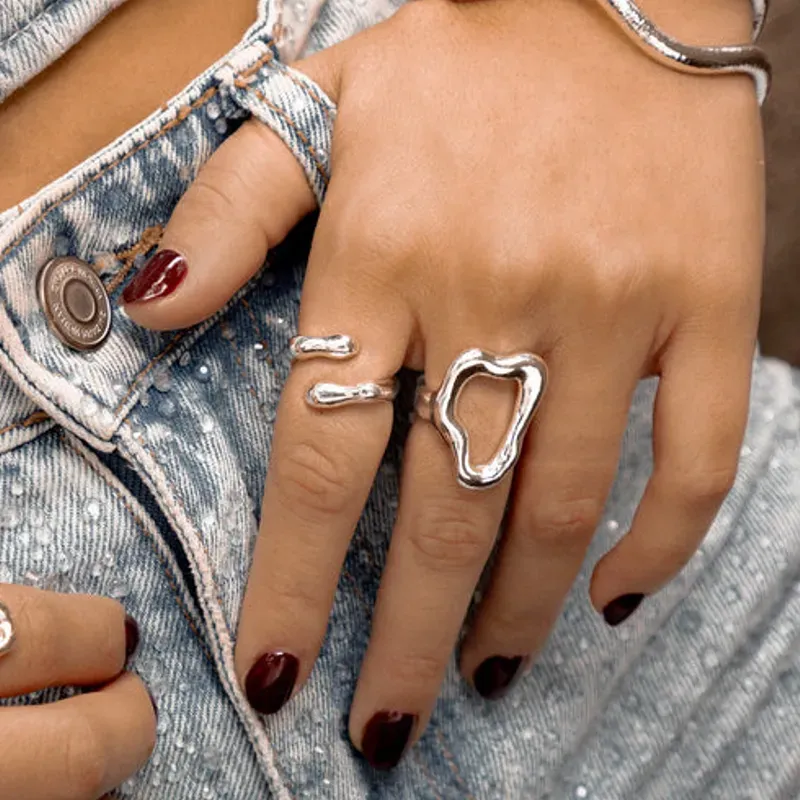 SetX2 anillos silueta amorfa