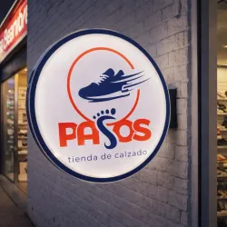 Cartel Lumínico redondo 