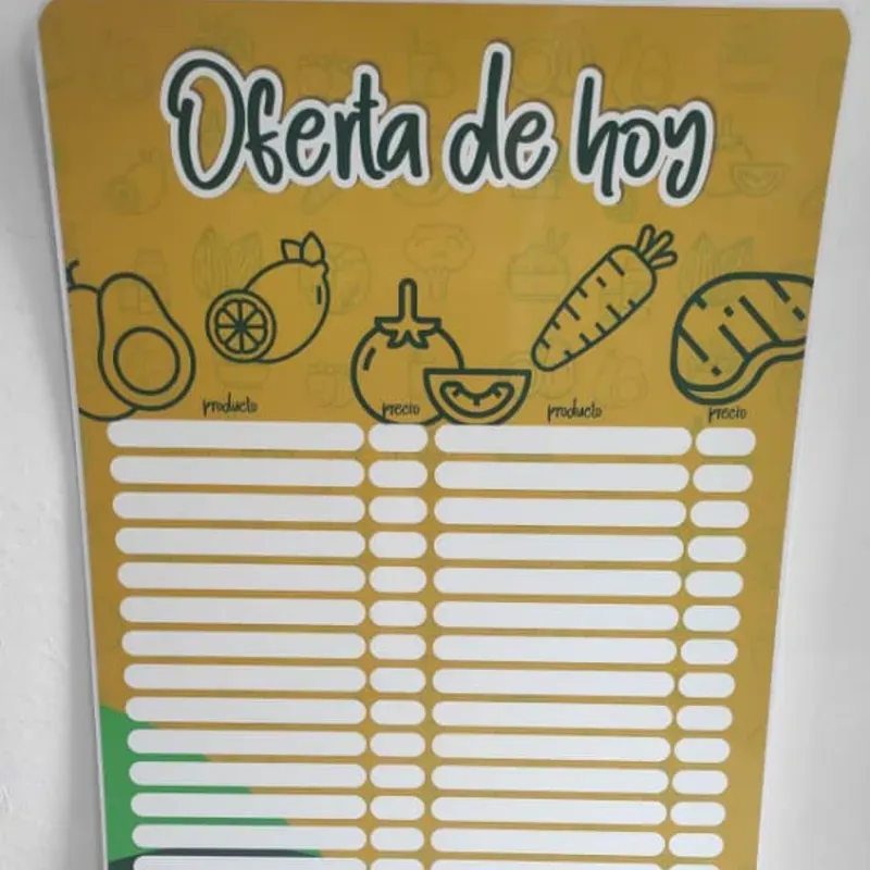 Pizarra Personalizada para interior 