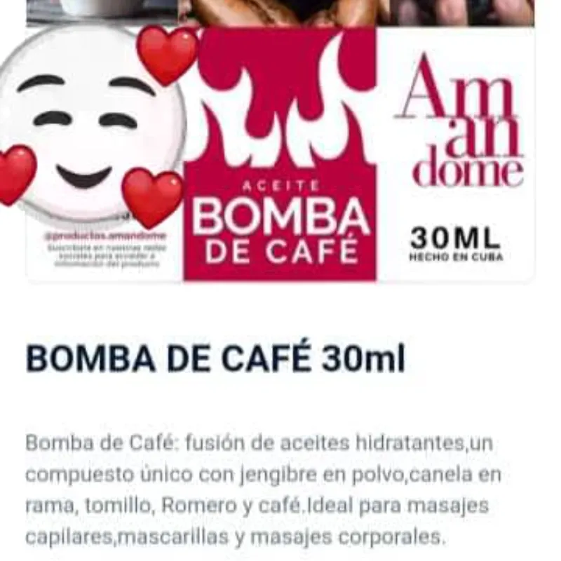 Aceite bomba Café 